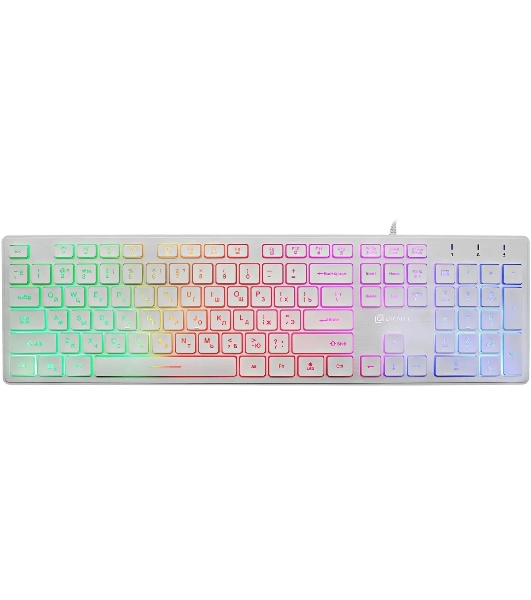 Клавиатура Oklick 550ML проводная, USB Type-A, белый