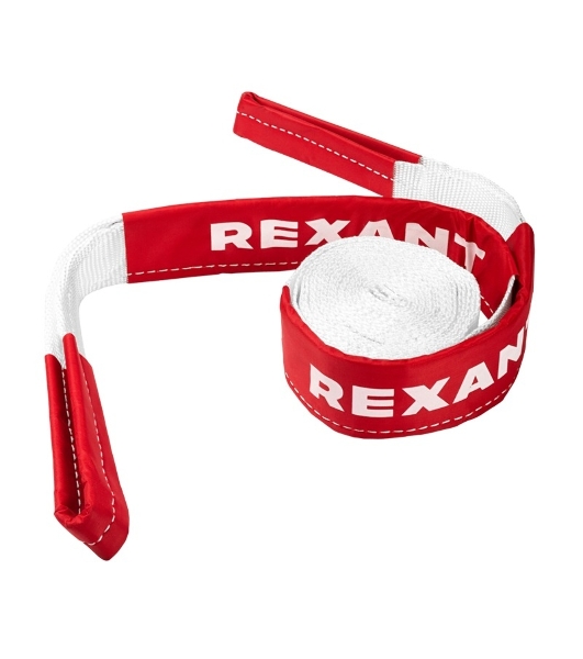 Трос динамический (стропа) Rexant 10т, 9м, белый, в чехле