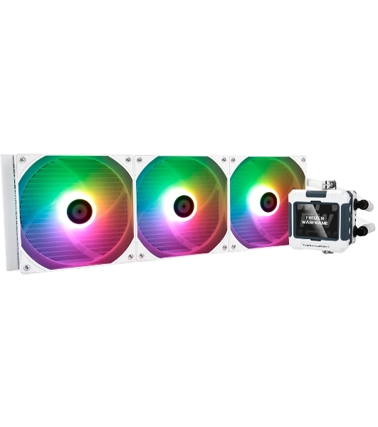 Водяное охлаждение для процессора Thermalright Frozen Warframe 420 ARGB (420мм, LED, White, ARGB/Fans: 3x140мм, 88.7CFM, 29.8dBA, 1750RPM/Pump height 60мм, 23dBA, 3000RPM, Rad thickness 27мм/S: 1851, 1700, 1200, 115X, 2011, 2066, AM5, AM4)