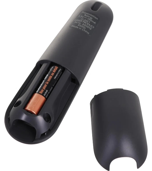 Презентер Logitech R500s Graphite черный, Bluetooth + 2.4 GHz, USB-ресивер, 3 программируемых кнопки, лазерная указка