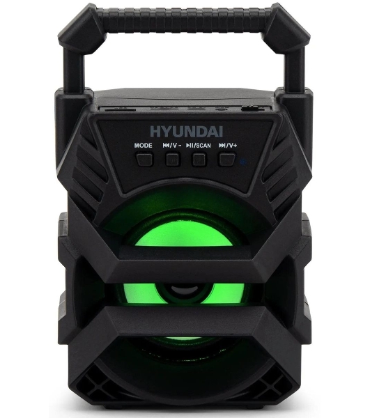 Колонка портативная Hyundai H-PS1000 черный 9 Вт 1.0 BT/USB 10м 500mAh