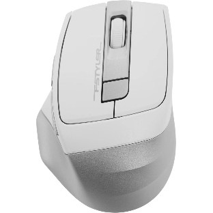 Мышь беспроводная A4Tech Fstyler FG35 серебристый/белый, 2000 dpi, радиоканал, USB, кнопки - 6