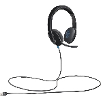 Гарнитура Logitech USB Headset H540 чёрный, проводная, USB, фото4