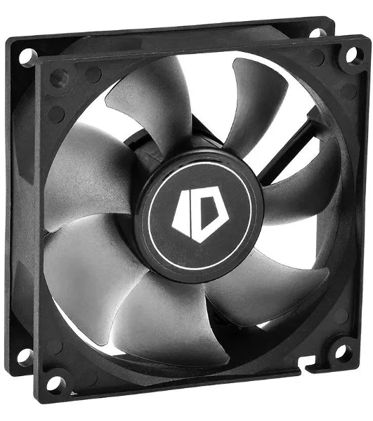 Вентилятор для корпуса ID-Cooling NO-8025-SD черный, 80 мм, 2000 об/мин, 21 дБ, 3 pin