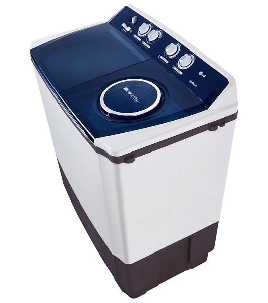 Стиральная машина LG P1461RWPL белый/синий, загрузка вертикальная 13 кг