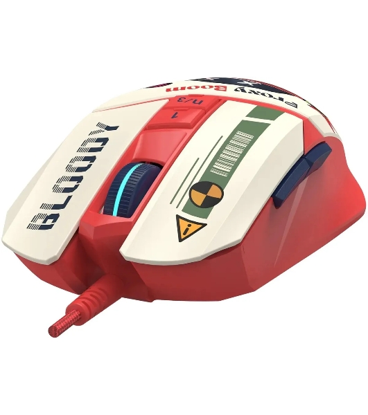 Мышь проводная A4Tech Bloody W63 Max Proxy Boom бежевый/красный, 12000 dpi, USB, кнопки - 9
