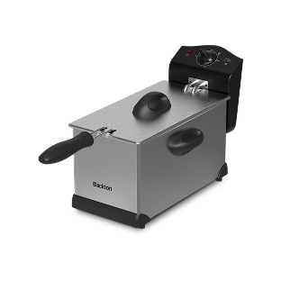 Фритюрница Blackton Bt DF1111 серебристый/чёрный, 2000 Вт, 3 л, 0.6 кг, съёмная чаша, антипригарное покрытие