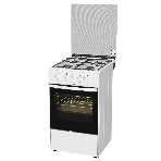 Плита газовая Darina 1B GM 341 107 W белый/черный, конфорок 4 шт, духовка 50 л, 50 см x 85 см x 56 см, фото 1