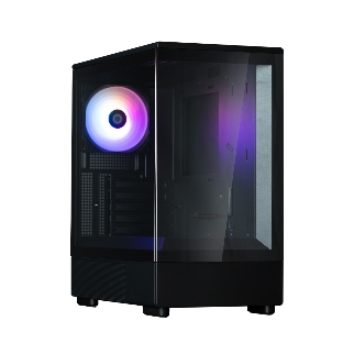 Компьютерный корпус ZALMAN P10, MATX, черный, WINDOW, 2x3.5', 3x2.5', 1xUSB TYPE-C, 1xUSB 3.0, REAR 1x120мм ARGb