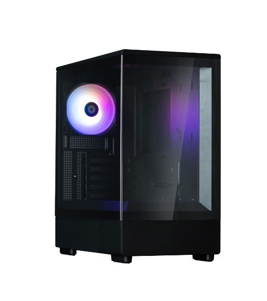 Компьютерный корпус ZALMAN P10, MATX, черный, WINDOW, 2x3.5', 3x2.5', 1xUSB TYPE-C, 1xUSB 3.0, REAR 1x120мм ARGb