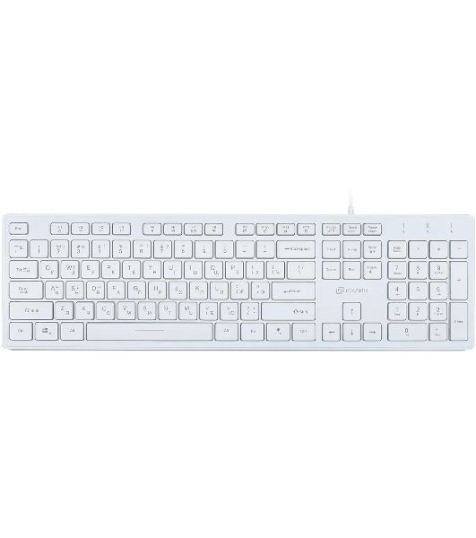Клавиатура Oklick 550ML проводная, USB Type-A, белый