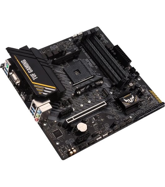 Материнская плата ASUS TUF GAMING A520M-PLUS II, AM4, AMD A520, 4xDDR4, 4xSATA, 1xM.2, 1xPCI-E 3.0 x16, 2xPCI-E x1, 1xHDMI, 1xDP, 1xVGA, 1x 1Gb LAN, 4xUSB 3.2 Gen 1, 2xUSB 2.0, 3x3.5 мм, 7.1, Micro-ATX