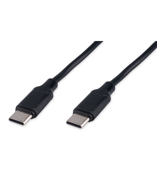 Кабель USB2.0 Cablexpert CC-USB2-CMCM-60-1.8M, Type-C/Type-C, 3A, 60Вт, PD/QC3.0, медь, 1.8м, черный, пакет