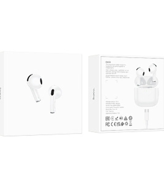 Наушники TWS Hoco EW78 белый, вкладыши, Bluetooth, до 4 ч.