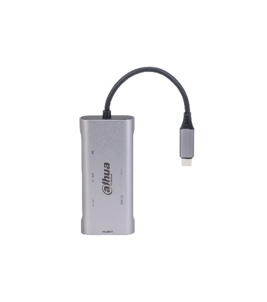 USB-концентратор Dahua TC37, USB Type-C, USB 3.0 + HDMI + SD/TF + PD Docking Station, USB