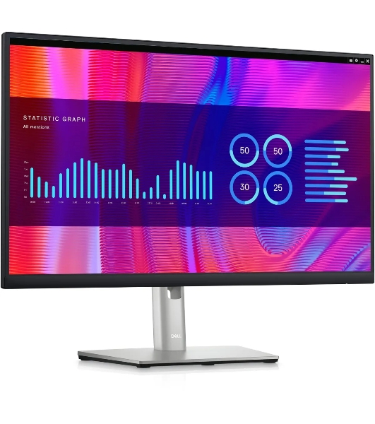 Монитор 23.8' Dell P2423DE IPS 2560x1440, 60 Гц, 5 мс, 16:9, 300 кд/м², HDMI 1.4, DP 1.2, USB-C (90 Вт), 4xUSB 3.0, Ethernet (1 Gbит), 3.5 Jack, черный/серебристый