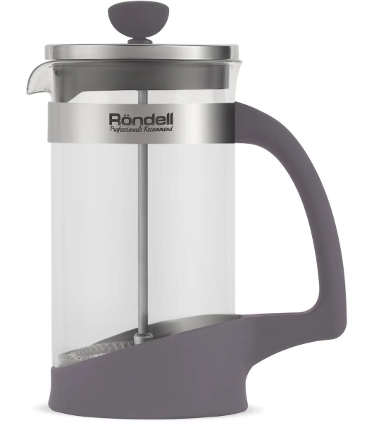 Френч-пресс Rondell Akzent RDS-937, 0.6 л, стальной
