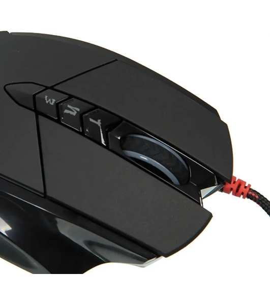 Мышь проводная A4Tech Bloody V7 черный, 3200 dpi, USB Type-A, кнопки - 8