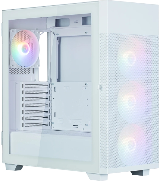 Компьютерный корпус ZALMAN S5 NEO, ATX, белый, WINDOW, 2xCOMBO (3.5' or 2.5'), 4x2.5', 1xUSB 2.0, 1xUSB3.1, FRONT 3x120мм FRGb, REAR 1x120мм FRGb