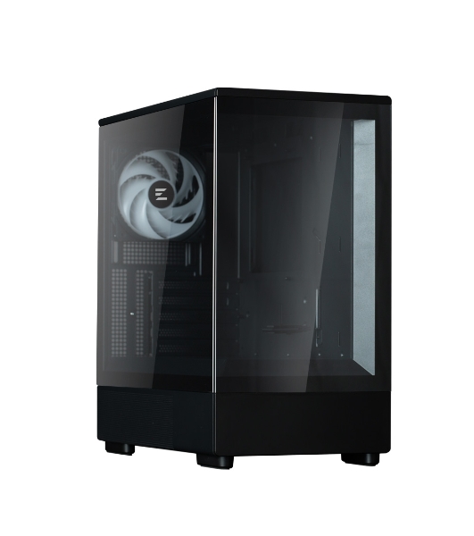 Компьютерный корпус ZALMAN P10, MATX, черный, WINDOW, 2x3.5', 3x2.5', 1xUSB TYPE-C, 1xUSB 3.0, REAR 1x120мм ARGb