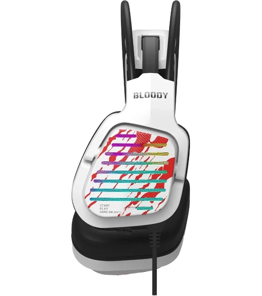Гарнитура Bloody G565 белый, проводная, USB, подсветка