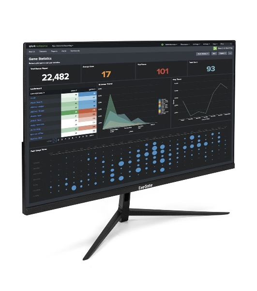 Монитор 27' ExeGate EP2707TA IPS 1920x1080, 75 Гц, 5 мс, 16:9, 250 кд/м², 1xHDMI, 1xDP, 1x3.5 мм, черный