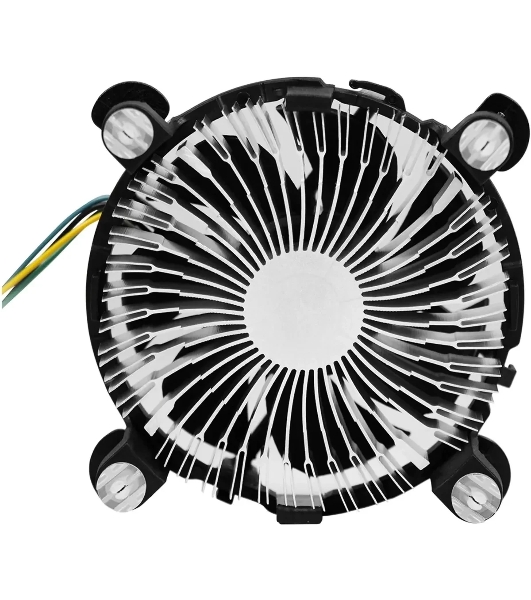 Кулер KingPrice KPAC-65-PWM3 92x92x25мм Soc-1200/1150/1151/1155 черный 4-pin 18-35dB Al 65W 140gr Ret