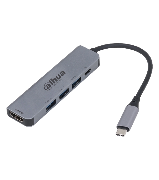 USB-концентратор Dahua TC35, USB Type-C, HDMI + USB 3.0 + PD Docking Station, USB