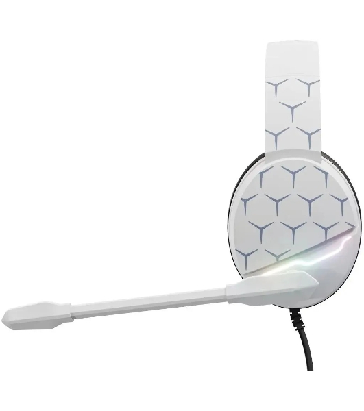 Гарнитура Oklick HS-L710G белый/чёрный, проводная, USB, подсветка