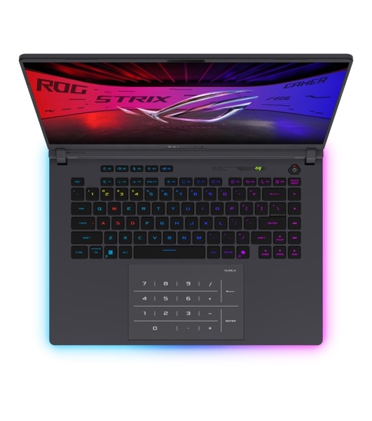 Ноутбук ASUS ROG Strix G16 G615JHR-S5058 16'(2560x1600 WVA (матовый, 240Hz, 3ms))/Intel Core i7 14650HX(2.2Ghz)/16Gb/1024PCISSDGb/noDVD/Ext:NVIDIA GeForce RTX 5050(8192Mb)/Cam/BT/WiFi/90WHr/war 1y/2.65kg/Eclipse Gray/DOS