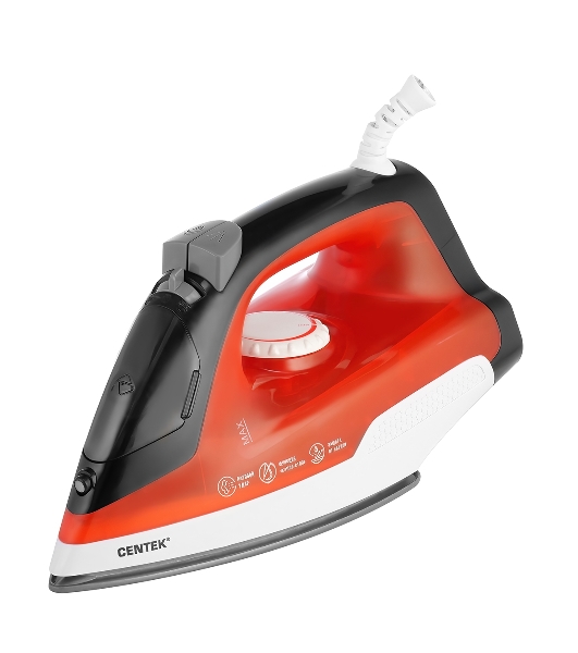 Утюг Centek CT-2347 красный, 1800 Вт, 20 г/мин, 80 г/мин, 200 мл