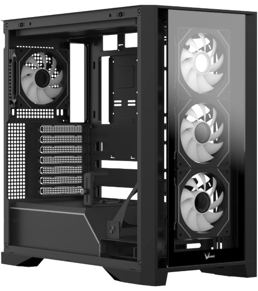 Компьютерный корпус AeroCool/Formula Air Power G8 Floe черный без БП ATX 2xUSB 3.0 1xUSB3.1 audio bott PSU