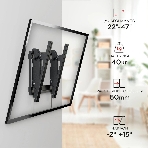 Кронштейн для телевизора Holder LCD-T2609 черный 22'-47' макс.40кг настенный наклон, фото2