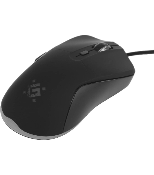 Мышь проводная Defender Arga GM-049 черный, 3600 dpi, USB, кнопки - 6