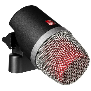 Микрофон динамический sE Electronics V KICK инструментальный, универсальный, для бас-барабанов и других источников, 20 Гц 19 кГц, суперкардиоида, комплектация: резьбовой адаптер, чехол на молнии, ветрозащита, гайка с накаткой для надежной фиксации ми