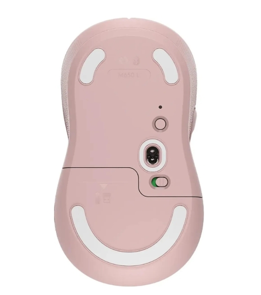 Мышь беспроводная Logitech Signature M650 розовый, 4000 dpi, радиоканал, Bluetooth, USB, кнопки - 5