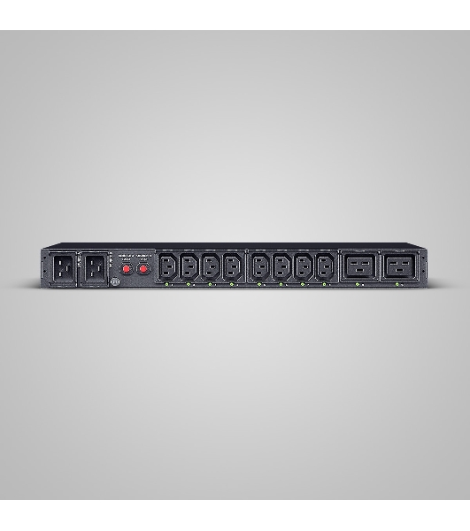 Блок распределения питания ATS CyberPower 1U type, 16Amp, plug IEC 320 C20, (8) IEC 320 C13 (2) IEC 320 C19