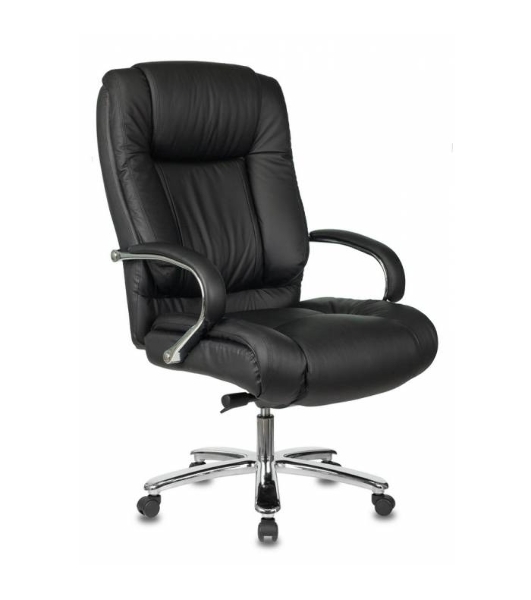 Кресло Бюрократ T-9925SL/BLACK черный, кожа