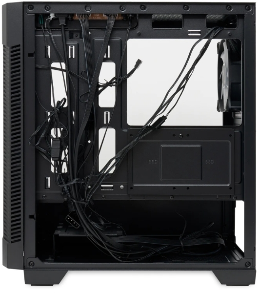Компьютерный корпус HSPD M330, Mesh Mini-tower, черный, TG, 0.6 SPCC, 3x120mm ARGB mATX, mITX 175/330/160mm 2x2.5', 2x3.5', 4xPCI 1xUSB-A 3.0, 2xUSB-A1.0 365x216x405mm