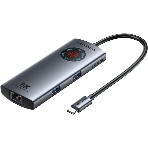 USB-концентратор Vention TQZHB, USB Type-C, USB/HDMI/RJ-45/USB Type-C, USB Type-C, фото 1