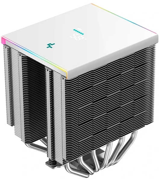 Кулер для процессора DEEPCOOL AK620 DIGITAL SE WH LGA20XX/1700/1200/115X/AM5/AM4 (9шт/кор, TDP 260W, PWM, DUAL Fan 120мм, 6 тепл. трубок, ARGb, белый) RET (R-AK620-WHADMN-GJD)