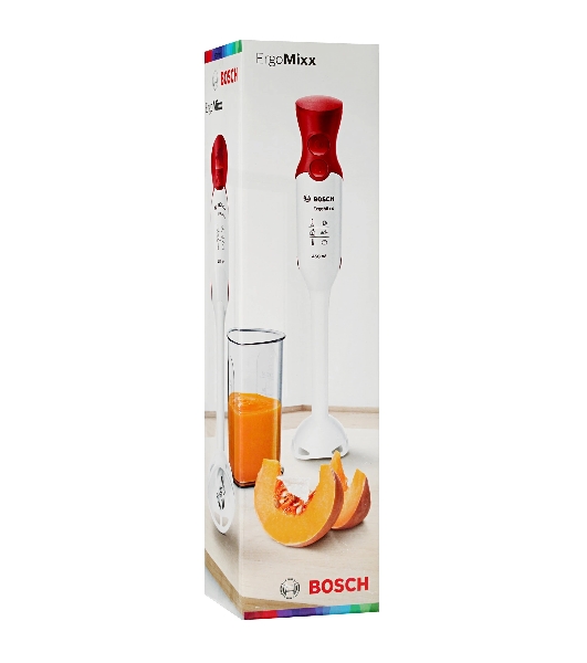 Блендер погружной Bosch MSM 64010 красный, 450 Вт, 2 скорости, турбо