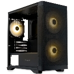 Компьютерный корпус без блока питания HSPD M320, Mesh Mini-tower, черный, slide TG, 0.45 SPCC, 2x140мм ARGb+1x120мм ARGb mATX, mITX 160/340/184мм 2x2.5', 2x3.5', 4xPCI 2xUSB-A 3.0, 1xUSB-A 1.0 390x200x385мм, фото10