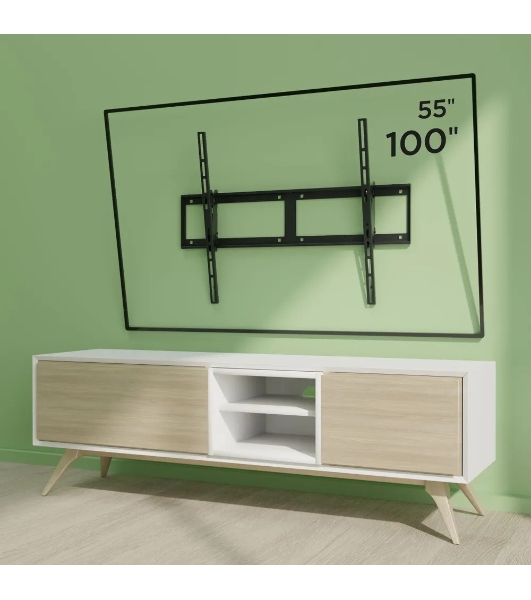 Кронштейн для телевизора Holder LCD-T8602-B черный 55'-100' макс.75кг настенный наклон