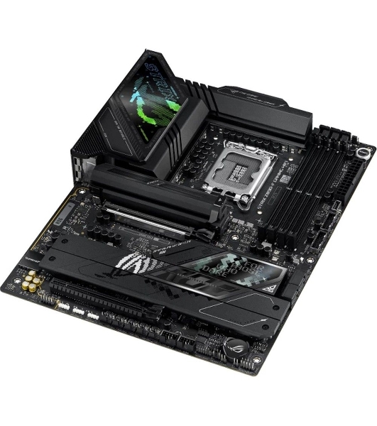 Материнская плата ASUS ROG STRIX Z890-F GAMING WIFI, LGA 1851, Intel Z890, 4xDDR5, 4xSATA, 5xM.2, 1xPCIe 5.0 x16, 1xPCIe 4.0 x4, 1xHDMI, 1xDP, 2xUSB-C, 1x 2.5Gb LAN, 4xUSB-A 3.2 Gen 1, 4xUSB-A 3.2 Gen 2, 2xUSB-A 2.0, 2xUSB-C Thunderbolt 4, 2x3.5 мм, 7.1, ATX