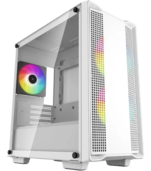 Компьютерный корпус DeepCool CC360 WH ARGb (R-CC360-WHAPM3-G-1) (mATX, без БП, 2xUSB, с окном)