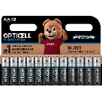 Батарея Opticell Turbo MAX LR6 AA (12шт) блистер, фото 1