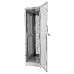 Шкаф серверный напольный 48U (600 1000) дверь перфорированная, задние двойные перфорированные, фото6