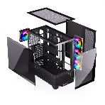 Компьютерный корпус ABR MINI PRO (1хUSB 3.0, 1хUSB Type-C, HD Audio, 4xRGb Fan, ATX, Micro-ATX, ITX), фото11