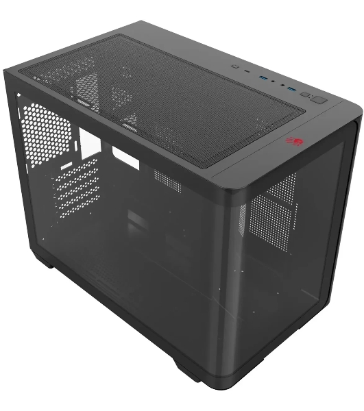 Компьютерный корпус Bloody BD-CC112 черный без БП mATX 9x120мм 2xUSB 3.0 audio bott PSU